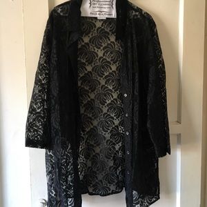 Lace tunic topper